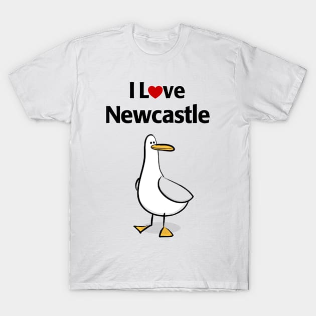 I Love Newcastle T-Shirt by MonkeyTshirts